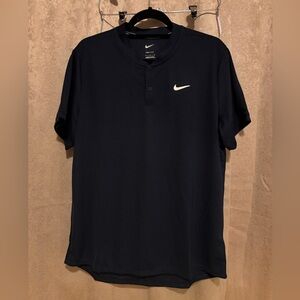 Nike Men's Navy Blue Tennis Shirt